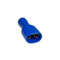 Remington Industries Fully Insulated Quick Connect Terminals, Female, PVC, 14-16 AWG, Blue, 100 Pcs FDFD2-250-100